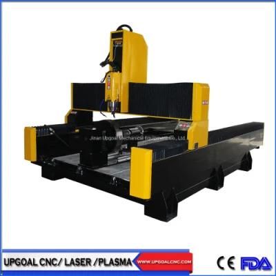 4 Axis 1325 Model Stone Marble Granite CNC Carving Machine with Diameter 400mm Rotary Axis
