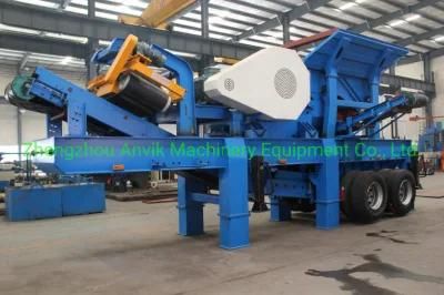 Wheel-Mounted Mobile Crusher with Capacity of 30/50/100/200tons Per Hour