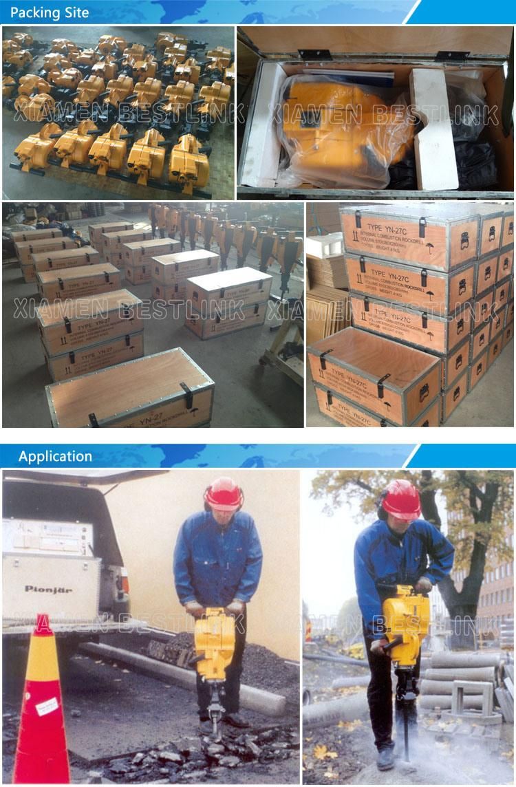 Yn27c/Yn27j Internal Combustion Gasoline Rock Drill for Small Quarry
