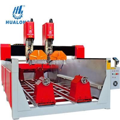 Hualong Machinery Factory Price Stone Cutting CNC Router Engraving Carving Cutting Machine with Auto Tool Changers