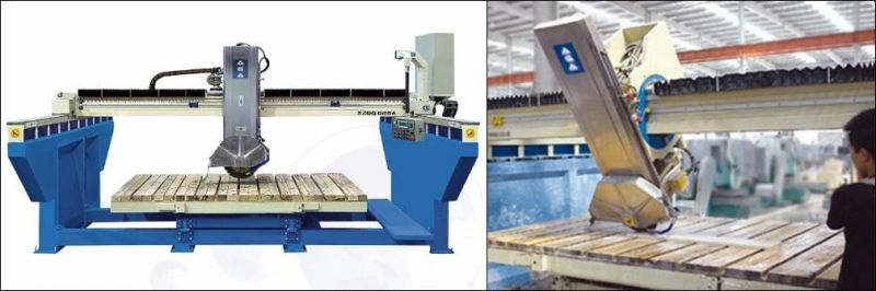 Automatic CNC Machine Stone Bridge Saw with 45 Miter Cut for Granite Marble Quartz Cutting (XZQQ625A)