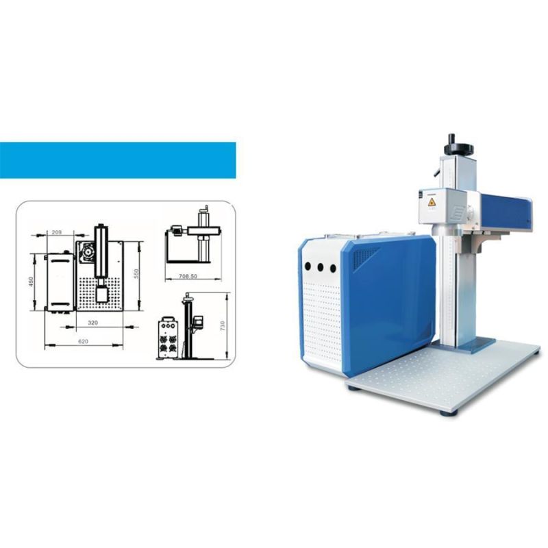 High Quality Multifunctional 30W Desktop Split Case Optical Fiber Cabinet Firber Laser Engaving Laser Machine for Laser Marking