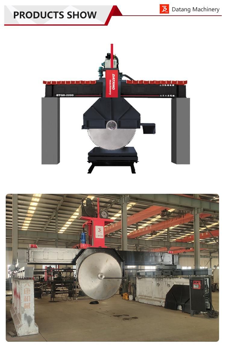 Datang Slide Plate Thick Granite Stone Block Slab Cutting Machine
