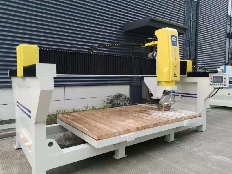 Stone Edge Cutting Machine Granite Bridge Saw with 45 Degree Chamfer