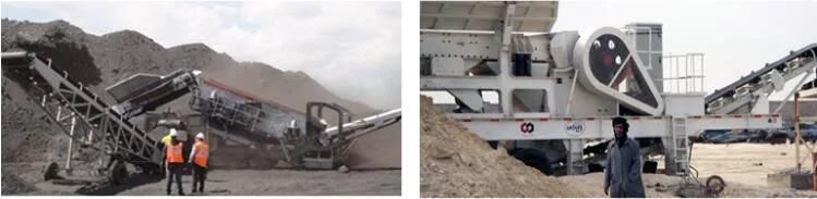 Portable Tyre Stone Crusher Plant, Mobile Crushing Plant, Construction Waste Crushing Plant for Sale