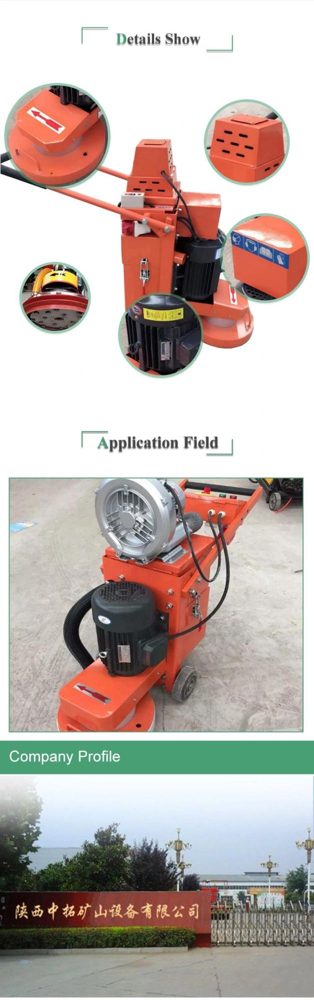 Planetary Floor Concrete Grinder Polishing Machine