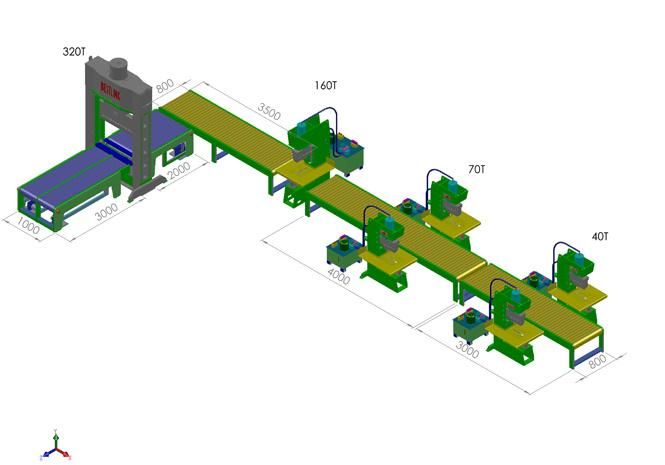 Hydraulic Multi Chisel Blade Stone Guillotine Splitter for Natural Stone Splitting with Conveyors