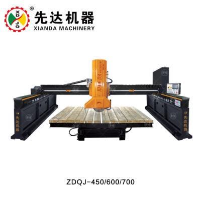 Zdqj-450 / 600 / 700 Rotary Tilt Table Stone Cutting Machine Bridge Saw