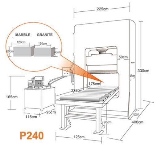 Stone Splitting Machine for Granite&Marble Waste (P240)