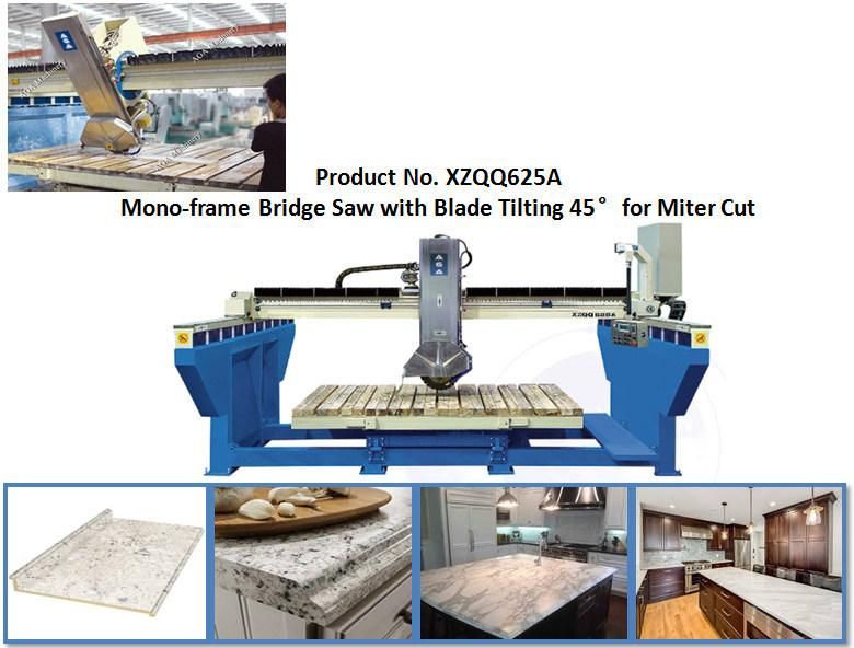 Automatic CNC Machine Stone Bridge Saw Cutting Granite Marble (XZQQ625A)