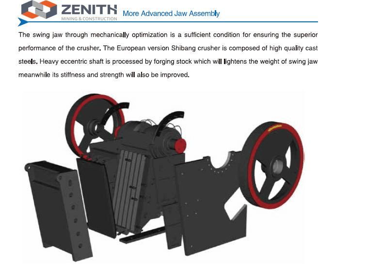 Zenith Stone Rock Jaw Crusher Manufacture