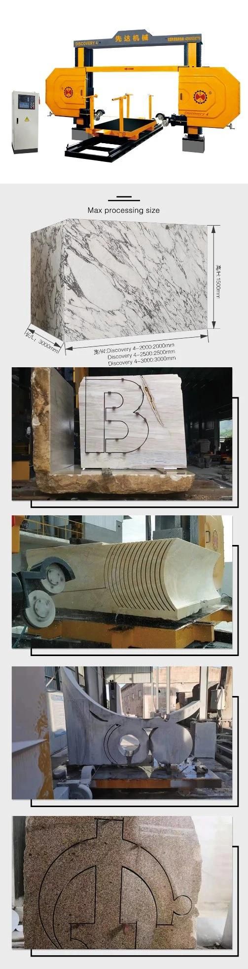 Quarry Stone Block Granite Marble Cutting Diamond Wire Saw Machine