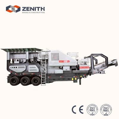Zenith Big Granite Basalt Rock Portable Impact Mobile Crusher Station