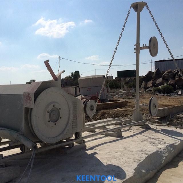CE Certificate 18.5kw 22kw Block Trimming Wire Saw Machines