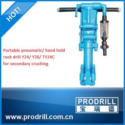 Y26 Pneumatic Hand Hold Rock Drill Machine for Drilling Hole