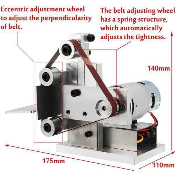 Small Belt Machine DIY Polishing Machine Grinder Fixed Angle Grinder Blade Machine Desktop Belt Machine Specification 20 Type