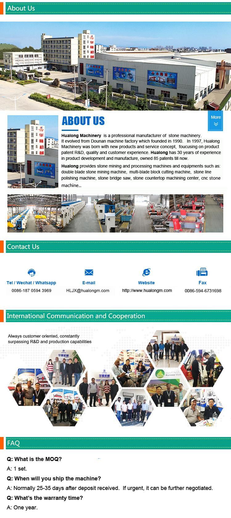 Hualong Machinery Automatic Multi-Head Granite Floor Grinding Machine Tombstone Stone Polishing Machine Marble Polishing Machine for Sale