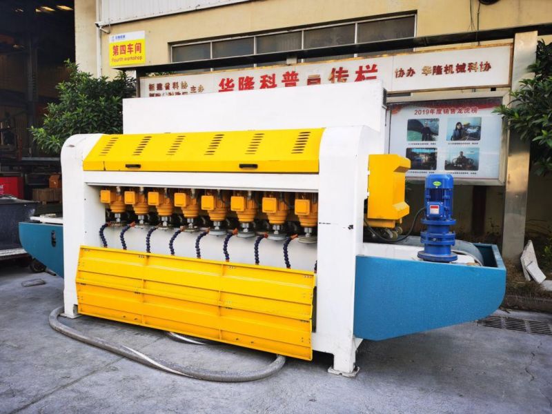 Hualong Automatic Stone Edge Side Polishing Machine Marble Tile Granite Glass Horizontal Line Polish Floor Cleaning Machine