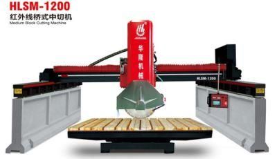 Middle Size Bridge Saw Sandstone Granite Block Cutting Machine Blade Diameter 1200mm Worktable Rotation 0/90 Degree