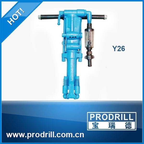 Portable Quarring Demolition Pneumatic Air Leg Rock Drill Yt26A