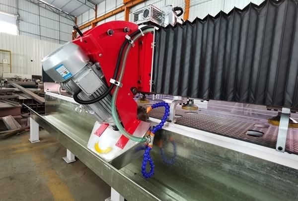 Hualong Stone Machinery Chamfering 45degree Cutting Marble Tiles Granite Quartz Ceramic Titling Cutter