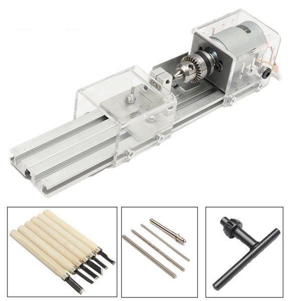 100W Mini DIY Woodworking Lathe Grinding, Polishing and Cutting Car Beads Ball Beads Bead Machine