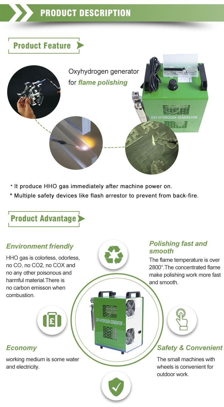 Hho Gas Technology Polishing Crystals Acrylic Welding Machine