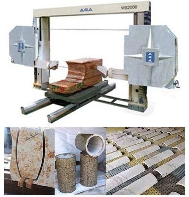 Automatic CNC Wire Saw Profile Machine for Granite Marble Quartz Stone Cutting (WS2000)