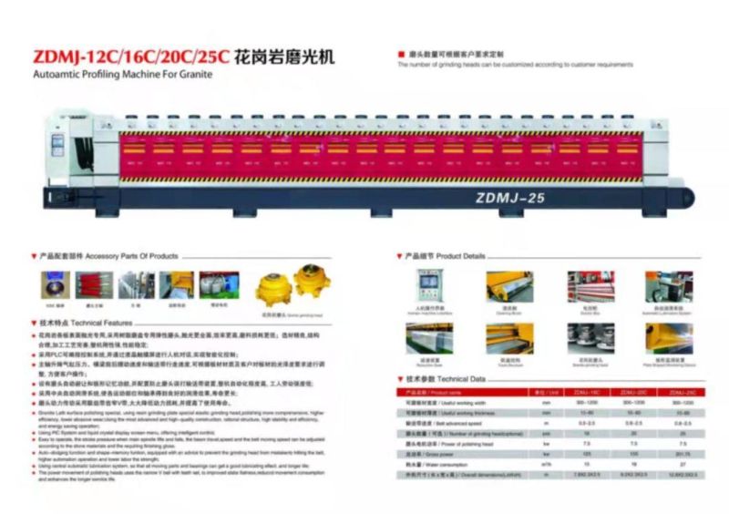 Stone Polishing Machine for Marble and Granite