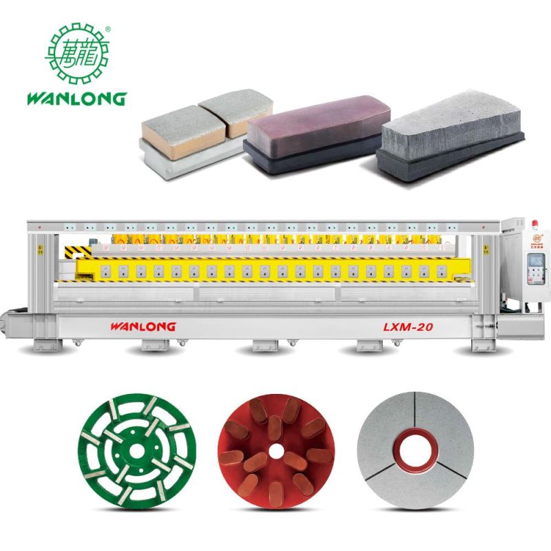 Lxm-12/16/20 Strong Grinding Ability Wanlong Stone Horizontal Polishing Machine