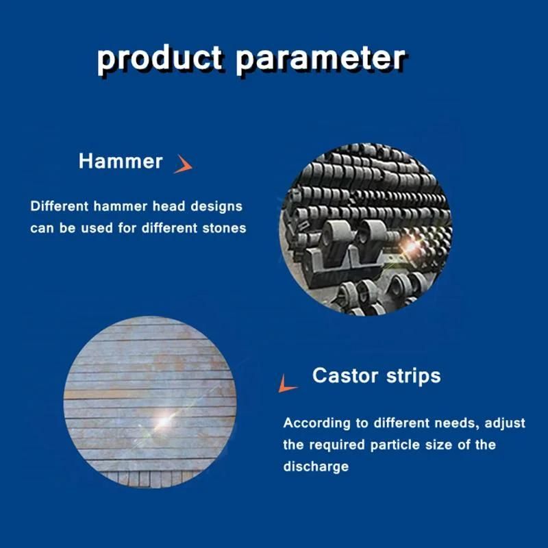 Hammer Mill Hammer Crusher for Stone Construction Waste Hammer Crusher Machine