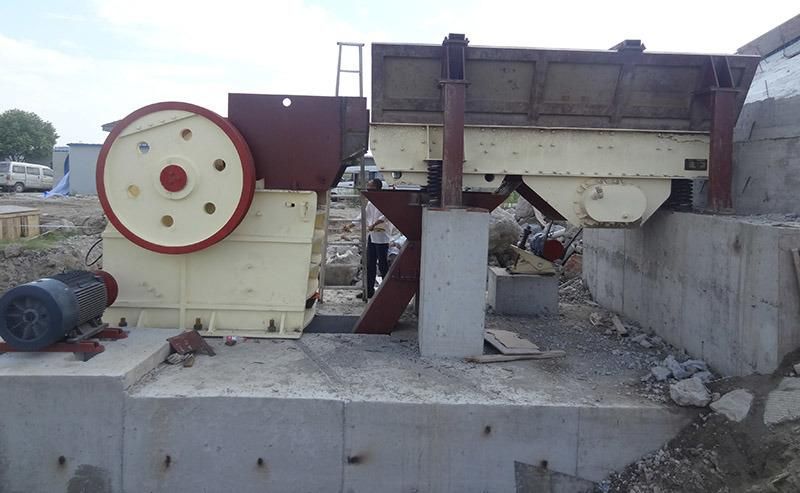 Ore Rock Stone Limestone Gravel Jaw Crusher Breaker Crushing Machine