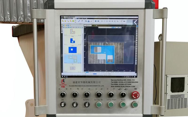 CNC Machine in Bridge Stone Cutting Machine with Curved Surface Processing,and Combine The Functions of Cutting,Milling,Drilling,Carving Into an Organic Whole