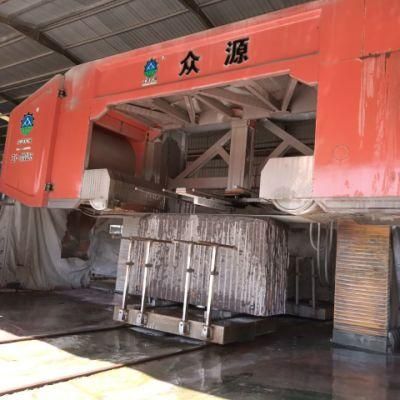 High-Speed 132kw Granite Marble Dressing PLC Multi Wire Saw Machine