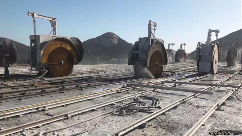 Hualong Stone Machinery Quarry Block Stone Cutting Mining Sawing Machine Disk Saw Cutter UAE Saudi Arabia Yemen Cambodia