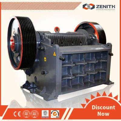 Zenith Stone Jaw Crusher with Capacity 20-800tph