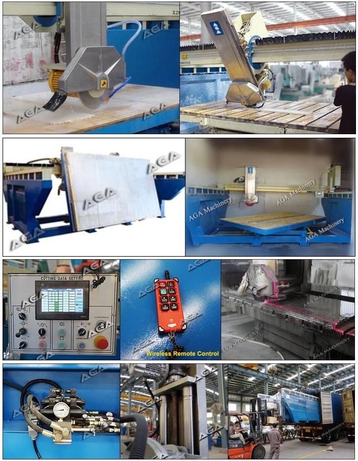 High Tech Granite Bridge Saw with 45 Degrees Miter Cut Cutting Countertops Automatically (XZQQ625A)