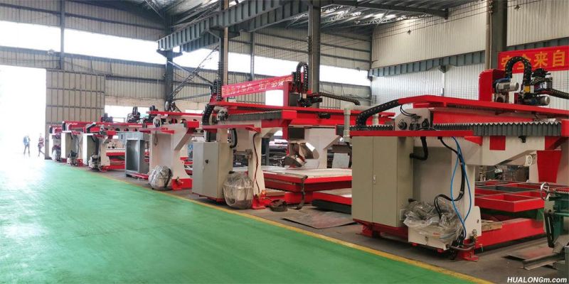 Hlsq-450 Stone Cutting Machine Stone Processing Bridge Saw Machine Stone Grinding Machine Head 45 Degree Tilting