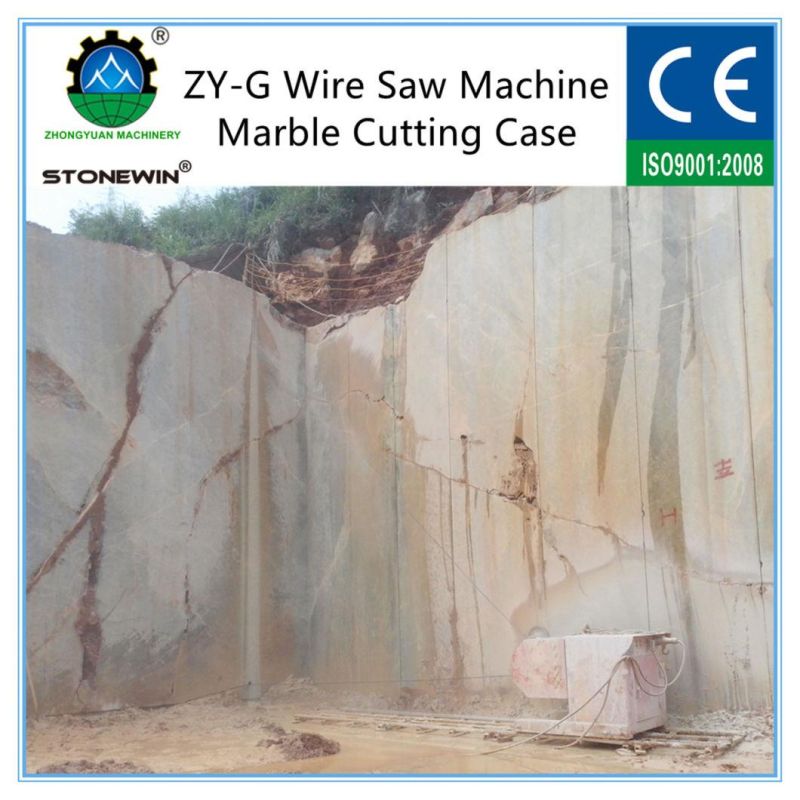 Stone Quarry Use Diamond Wire Saw Machine for Marble Mining