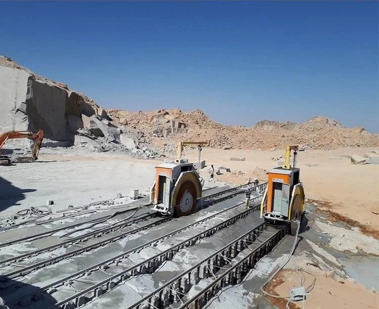 Block Mine Quarry Double Stone Cutter Machine High Speed