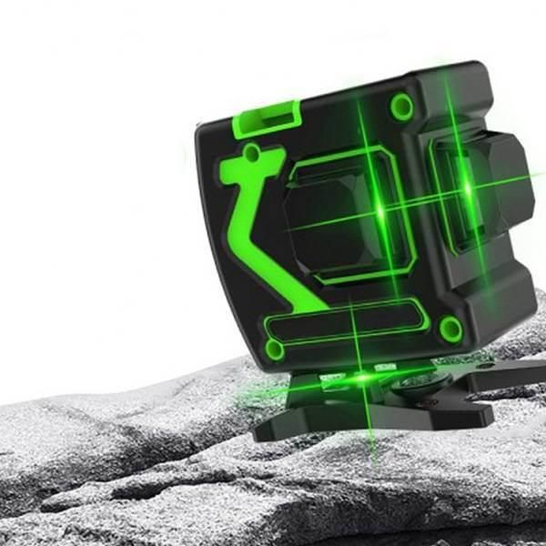 12-Line Green Light Remote Control Plastic Box 360-Degree High-Precision Wall-Mounted Two-in-One Laser Level I290752