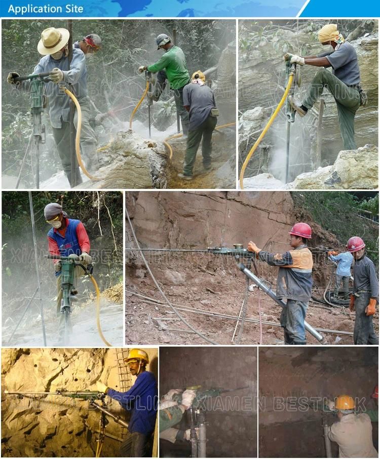 Y20 Hand Held Pneumatic Rock Drill for Dry Mining