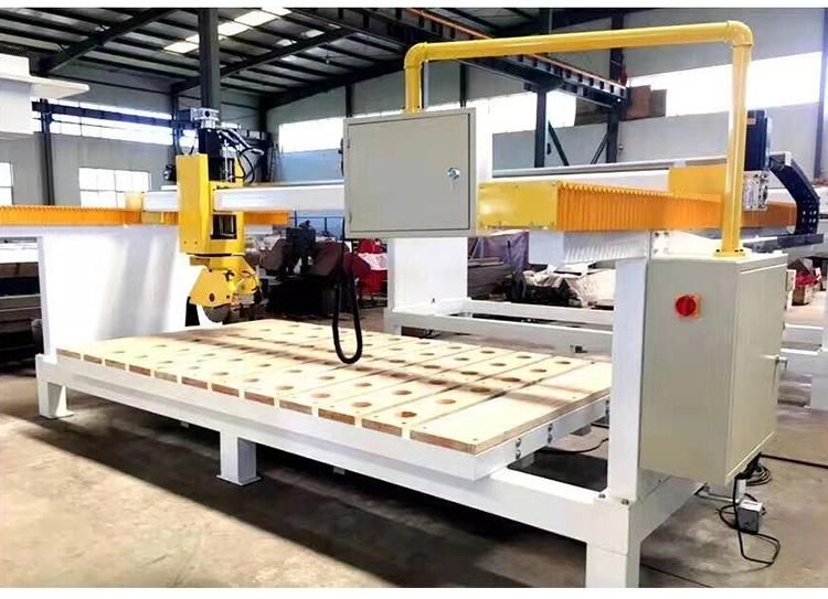 New Automatic CNC 4 5 Axis Granite Engraving Cutter Kitchen Counter Top Slab Bridge Saw Quarry Stone Cutting Machine