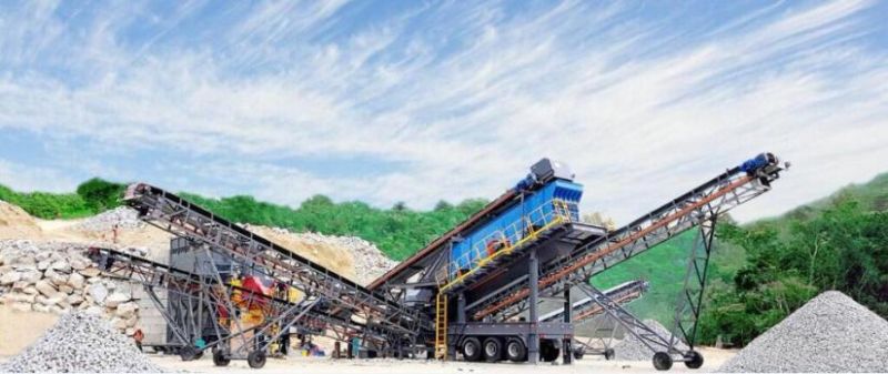 50-100tph Shanghai Atairac Yd Series Mobile Wheel Type Aggregate and Sand Crushing Plant