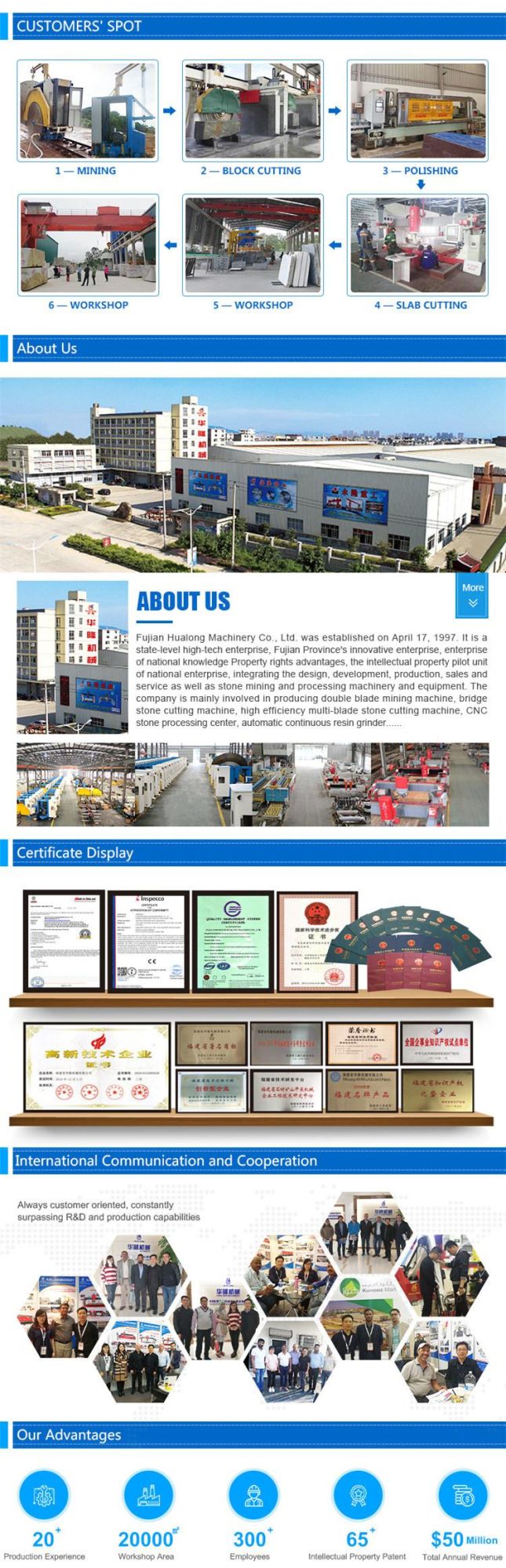 CE Certified Block Cutting Machine for Machinery or Hardware