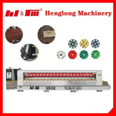 12head Hlmjx-16c Henglong Standard 7500*2150*2200-11500*2150*2200 Lapidary Stone Tunnel Polishing Machine