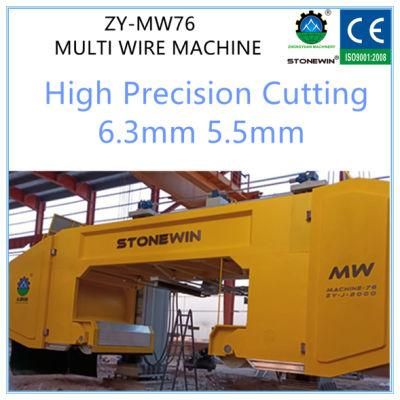 AQT 5.3mm 6.3mm Block Cutting Diamond Multi Wire Saw Machine