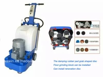 3 Phase 12 Heads Stone Floor Grinder / Concrete Grinding Polisher