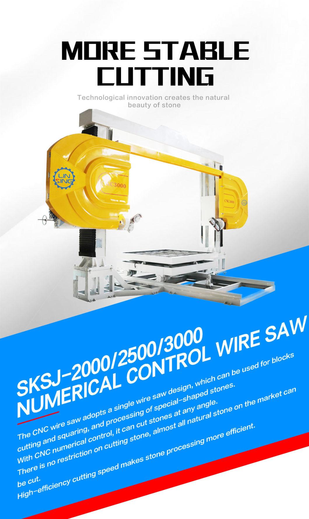 Numerical Control CNC Wire Saw Machine for Stone Cutting&Profiling