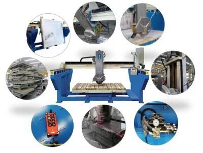 Integrated Machine Bridge Saw Stone Cutting Machine for Miter Cuts Countertop Tile (XZQQ625A)